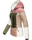 Navahoo Multikulti leichte Colour Blocking Damen Steppjacke B841 Naturals Größe S - Gr. 36