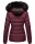 Marikoo warme Damen Winter Jacke Steppjacke B391 Weinrot Größe XS - Gr. 34