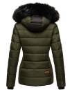 Marikoo warme Damen Winter Jacke Steppjacke B391 Olive Größe S - Gr. 36