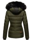 Marikoo warme Damen Winter Jacke Steppjacke B391 Olive Größe S - Gr. 36