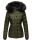 Marikoo warme Damen Winter Jacke Steppjacke B391 Olive Größe S - Gr. 36