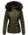 Marikoo warme Damen Winter Jacke Steppjacke B391 Olive Größe S - Gr. 36