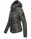 Marikoo Amber Damen Steppjacke Winterjacke B354 Anthrazit Größe XXL - Gr. 44