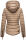 Marikoo Amber Damen Steppjacke Winterjacke B354 Taupe Größe XS - Gr. 34