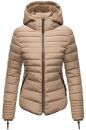 Marikoo Amber Damen Steppjacke Winterjacke B354 Taupe Größe S - Gr. 36