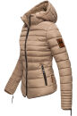 Marikoo Amber Damen Steppjacke Winterjacke B354 Taupe Größe S - Gr. 36