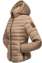 Marikoo Amber Damen Steppjacke Winterjacke B354 Taupe Größe S - Gr. 36
