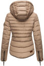 Marikoo Amber Damen Steppjacke Winterjacke B354 Taupe Größe S - Gr. 36