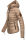 Marikoo Amber Damen Steppjacke Winterjacke B354 Taupe Größe S - Gr. 36