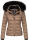 Navahoo Damen Winter Stepp Jacke gefüttert mit Teddyfell B355 Taupe Grau Größe S - Gr. 36