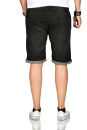 Indicode Kaden Holes Herren Shorts Bermudas B715 Schwarz Größe S - Gr. S