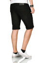 Indicode Kaden Holes Herren Shorts Bermudas B715 Ultra Black Größe L - Gr. L