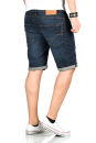 Indicode Kaden Holes Herren Shorts Bermudas B715 Blau Größe S - Gr. S