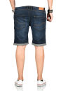 Indicode Kaden Holes Herren Shorts Bermudas B715 Blau Größe S - Gr. S