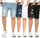 Indicode Kaden Holes Herren Shorts Bermudas B715 Blau Größe S - Gr. S