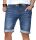 Maurelio Modriano Herren Designer Jeans Shorts kurze Hose MM027a Blau W44
