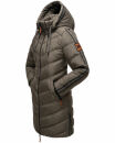 Marikoo Armasa Damen Winter Steppjacke Stepp Parka Winterjacke B842 Anthrazit-Gr.XL