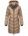 Marikoo Armasa Damen Winter Steppjacke Stepp Parka Winterjacke B842 Taupe-Grey-Gr.S