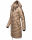 Marikoo Armasa Damen Winter Steppjacke Stepp Parka Winterjacke B842 Taupe-Grey-Gr.S