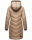 Marikoo Armasa Damen Winter Steppjacke Stepp Parka Winterjacke B842 Taupe-Grey-Gr.S