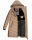 Marikoo Armasa Damen Winter Steppjacke Stepp Parka Winterjacke B842 Taupe-Grey-Gr.S