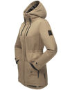 Navahoo Avrille Damen Wintejacke Parka gefüttert mit Kapuze B834 Taupe-Grey-Gr.M
