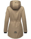 Navahoo Avrille Damen Wintejacke Parka gefüttert mit Kapuze B834 Taupe-Grey-Gr.M