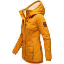 Marikoo Bikoo Damen Teddyfell gefüttert Winterjacke B802 Cinnamon Größe L - Gr. 40