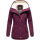 Marikoo Bikoo Damen Teddyfell gefüttert Winterjacke B802 Weinrot Größe XS - Gr. 34
