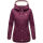 Marikoo Bikoo Damen Teddyfell gefüttert Winterjacke B802 Weinrot Größe XS - Gr. 34