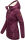 Marikoo Bikoo Damen Teddyfell gefüttert Winterjacke B802 Weinrot Größe M - Gr. 38