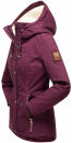 Marikoo Bikoo Damen Teddyfell gefüttert Winterjacke B802 Weinrot Größe XL - Gr. 42