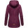 Marikoo Bikoo Damen Teddyfell gefüttert Winterjacke B802 Weinrot Größe XXL - Gr. 44
