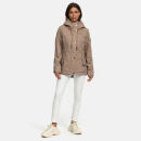 Marikoo Bikoo Damen Teddyfell gefüttert Winterjacke B802 Taupe Größe M - Gr. 38