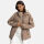 Marikoo Bikoo Damen Teddyfell gefüttert Winterjacke B802 Taupe Größe L - Gr. 40