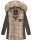 Navahoo Cristal Damen Winterjacke Parka mit Kunstfell B669 Anthrazit Gr.L