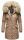 Navahoo Cristal Damen Winterjacke Parka mit Kunstfell B669 Taupe Grey Gr.L