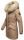 Navahoo Cristal Damen Winterjacke Parka mit Kunstfell B669 Taupe Grey Gr.L