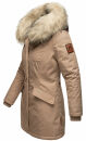 Navahoo Cristal Damen Winterjacke Parka mit Kunstfell B669 Taupe Grey Gr.XXL