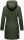 Navahoo Deike Damen lange Regenjacke mit Teddyfell und Kapuze B678 Olive Größe S - Gr. 36