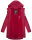 Navahoo Deike Damen lange Regenjacke mit Teddyfell und Kapuze B678 Fuchsia Größe M - Gr. 38