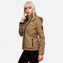 Marikoo Erdbeere Designer Damen Winter leicht gefüttert mit Kapuze B659 Taupe Größe S - Gr. 36