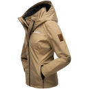 Marikoo Erdbeere Designer Damen Winter leicht gefüttert mit Kapuze B659 Taupe Größe S - Gr. 36