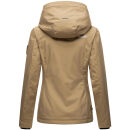 Marikoo Erdbeere Designer Damen Winter leicht gefüttert mit Kapuze B659 Taupe Größe S - Gr. 36