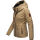 Marikoo Erdbeere Designer Damen Winter leicht gefüttert mit Kapuze B659 Taupe Größe S - Gr. 36