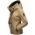 Marikoo Erdbeere Designer Damen Winter leicht gefüttert mit Kapuze B659 Taupe Größe S - Gr. 36