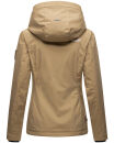 Marikoo Erdbeere Designer Damen Winter leicht gefüttert mit Kapuze B659 Taupe Größe XL - Gr. 42