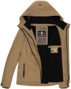 Marikoo Erdbeere Designer Damen Winter leicht gefüttert mit Kapuze B659 Taupe Größe XL - Gr. 42