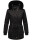 Navahoo Olessaa Damen Winter Jacke Winterjacke halblang Kapuze Kunstfell B869 Schwarz-Gr.XS