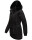 Navahoo Olessaa Damen Winter Jacke Winterjacke halblang Kapuze Kunstfell B869 Schwarz-Gr.XS